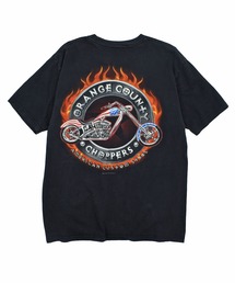 VINTAGE | 【USED】Y2K ORANGE COUNTORY CHOPPERS バイク Tシャツ(Tシャツ/カットソー)