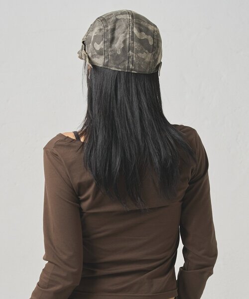 WHO'S WHO gallery（フーズフーギャラリー）の「【WEB限定】迷彩ハンチング（ハンチング/ベレー帽・レディース・ライトグレー/グリーン/ブラウン・FREE）」の9枚目の写真