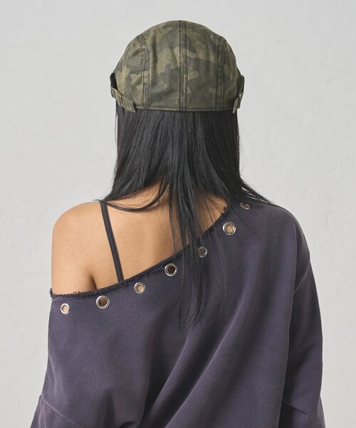 WHO'S WHO gallery（フーズフーギャラリー）の「【WEB限定】迷彩ハンチング（ハンチング/ベレー帽・レディース・ライトグレー/グリーン/ブラウン・FREE）」の11枚目の写真