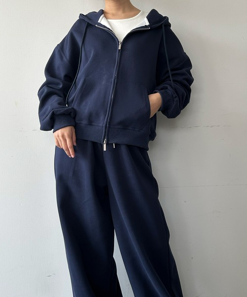 セール】【2025AW】フード付きパーカー ワイドパンツ セットアップ