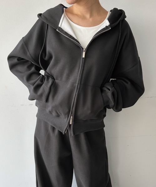 セール】【2025AW】フード付きパーカー ワイドパンツ セットアップ