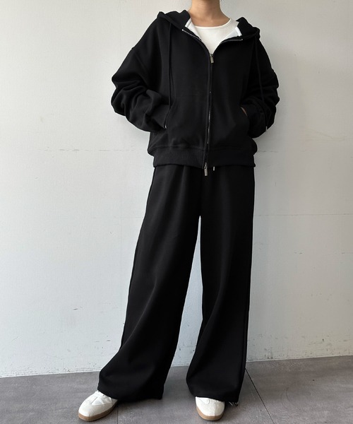 セール】【2025AW】フード付きパーカー ワイドパンツ セットアップ