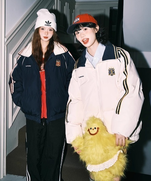 セール】【25年秋冬新作】配色サイドライン アメリカンデザイン ダブル