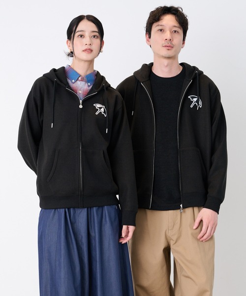 セール】ウールライクメルトン シェア フルジップパーカー（パーカー