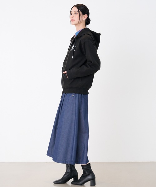 Arnold Palmer（アーノルドパーマー）の「ウールライクメルトン シェア フルジップパーカー（パーカー・レディース・ライトベージュ/アイボリー/ブラック・LL/L/M/S/XS）」の22枚目の写真