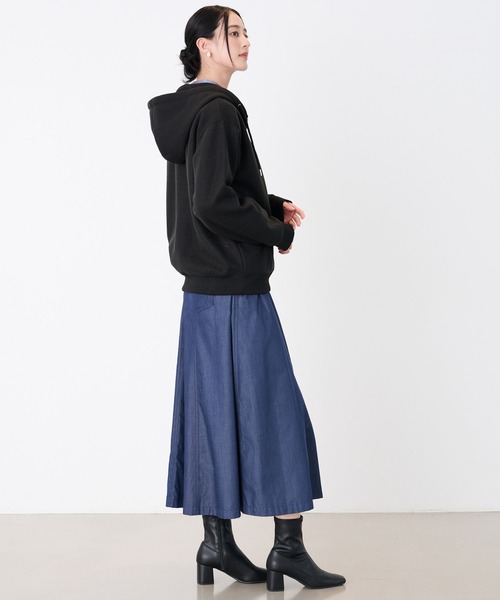 Arnold Palmer（アーノルドパーマー）の「ウールライクメルトン シェア フルジップパーカー（パーカー・レディース・ライトベージュ/アイボリー/ブラック・LL/L/M/S/XS）」の12枚目の写真