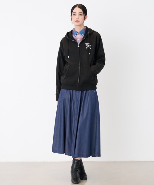 Arnold Palmer（アーノルドパーマー）の「ウールライクメルトン シェア フルジップパーカー（パーカー・レディース・ライトベージュ/アイボリー/ブラック・LL/L/M/S/XS）」の21枚目の写真