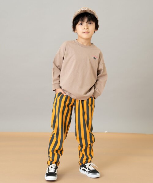 and D. petit main（アンドディープティマイン）の「カットツイルテーパード柄パンツ（その他パンツ・キッズ・ネイビー/ベージュ/ラベンダー/ブラック/グリーン・140cm/130cm/90cm/100cm/110cm/120cm）」の9枚目の写真