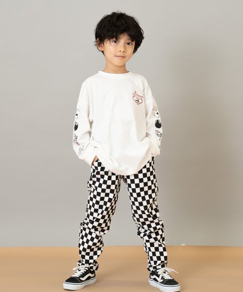 and D. petit main（アンドディープティマイン）の「カットツイルテーパード柄パンツ（その他パンツ・キッズ・ネイビー/ベージュ/ラベンダー/ブラック/グリーン・140cm/130cm/90cm/100cm/110cm/120cm）」の11枚目の写真