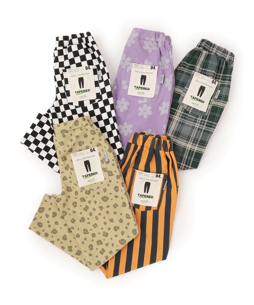 and D. petit main（アンドディープティマイン）の「カットツイルテーパード柄パンツ（その他パンツ・キッズ・ネイビー/ベージュ/ラベンダー/ブラック/グリーン・140cm/130cm/90cm/100cm/110cm/120cm）」の13枚目の写真