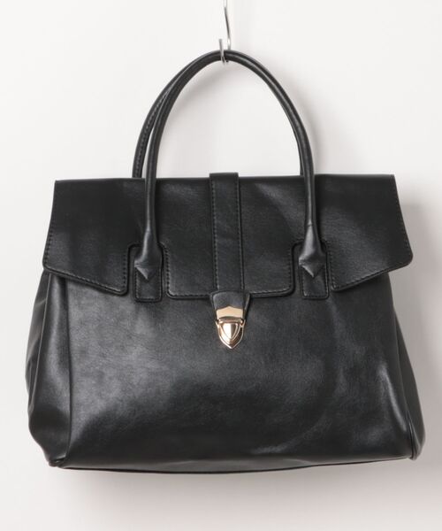 florist（フローリスト）の「レザータッチ クラシカルワイドボストンバッグ（ボストンバッグ・レディース・ブラック・FREE）」の9枚目の写真