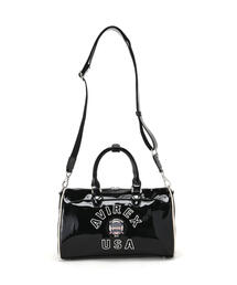AVIREX（アヴィレックス）の「《WEB&DEPOT限定》ENAMEL MINI DUFFLE BAG/エナメルミニダッフルバッグ（ボストンバッグ・メンズ）」