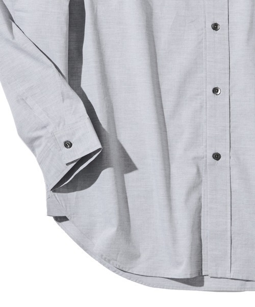 ACANTHUS(アカンサス)の「ms6289- Oversized Band Collar Shirt バンドカラーシャツ(SH2602)(シャツ/ブラウス・メンズ・ブルー/グレー・S/M/L/XL)」の18枚目の写真