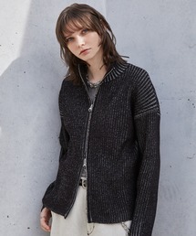 Spielio(Vs[I)́ySpieliozTwo-tone zip knit / c[gWbvjbg(jbg/Z[^[)