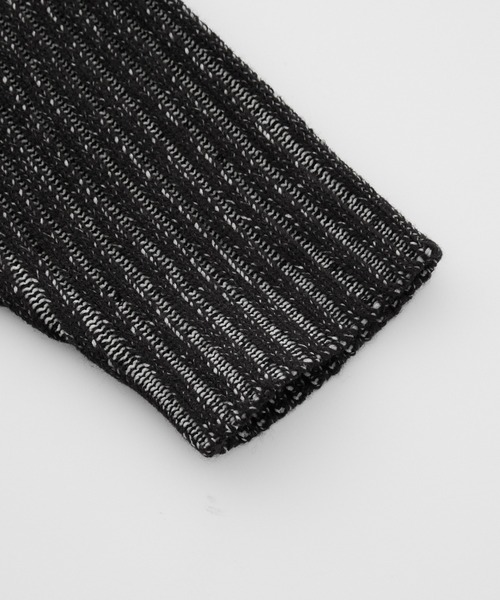 Spielio（シュピーリオ）の「【Spielio】Two-tone zip knit / ツートンジップニット（ニット/セーター・メンズ・ブラック系1/グレー系1・S/L/M）」の21枚目の写真