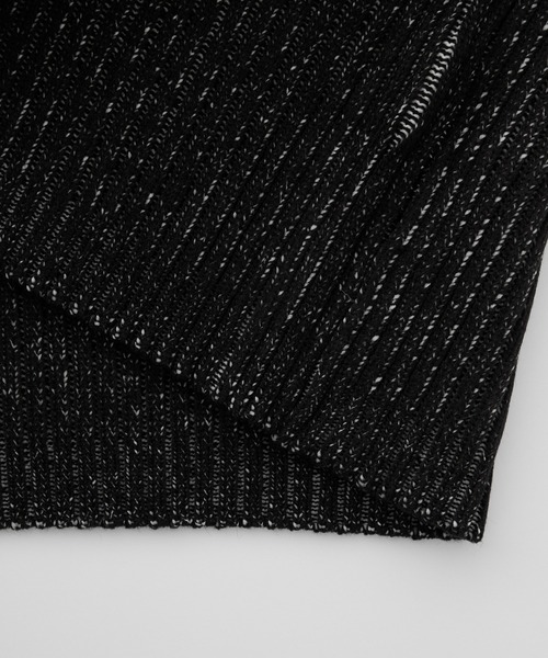 Spielio（シュピーリオ）の「【Spielio】Two-tone zip knit / ツートンジップニット（ニット/セーター・メンズ・ブラック系1/グレー系1・S/L/M）」の22枚目の写真