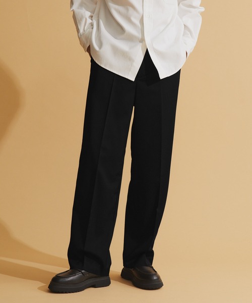 NEOL(ネオル)の「【NEOL】Center Pressed Tapered Slacks/センタープレステーパードスラックスパンツ(スラックス・メンズ・ブラック・M/L/XL)」の6枚目の写真
