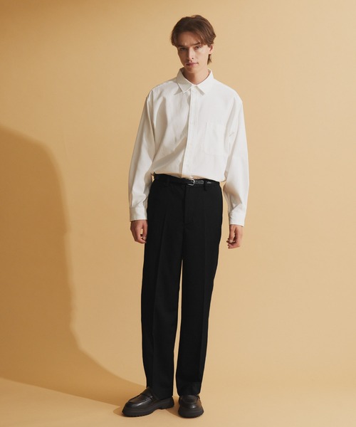 NEOL(ネオル)の「【NEOL】Center Pressed Tapered Slacks/センタープレステーパードスラックスパンツ(スラックス・メンズ・ブラック・M/L/XL)」の8枚目の写真