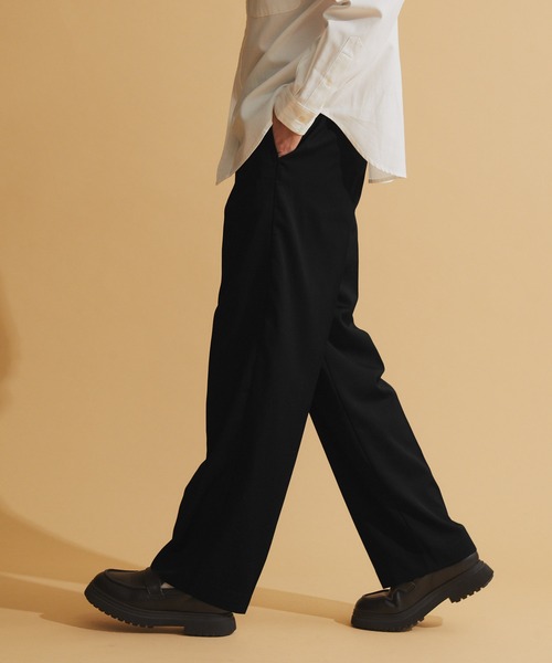 NEOL(ネオル)の「【NEOL】Center Pressed Tapered Slacks/センタープレステーパードスラックスパンツ(スラックス・メンズ・ブラック・M/L/XL)」の5枚目の写真