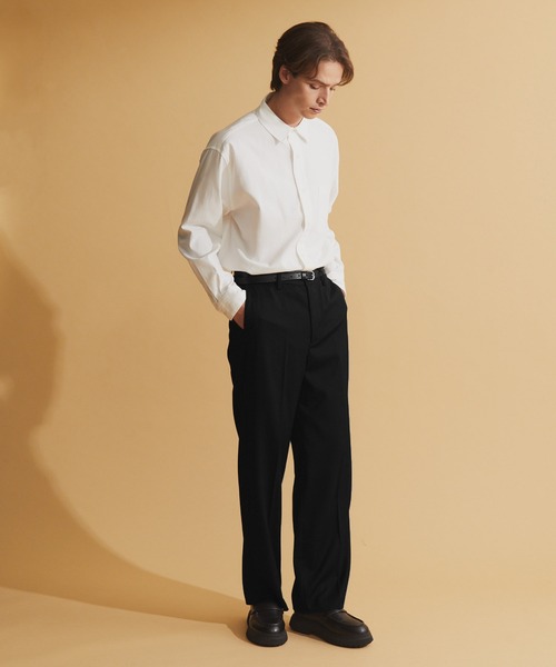 NEOL(ネオル)の「【NEOL】Center Pressed Tapered Slacks/センタープレステーパードスラックスパンツ(スラックス・メンズ・ブラック・M/L/XL)」の7枚目の写真