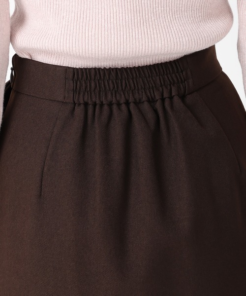 31 Sons de mode（トランテアン　ソン　ドゥ　モード）の「2025秋冬新作 リボンタイトスカート（スカート・レディース・チャコールグレー/ホワイト/ブラウン・M/S）」の8枚目の写真