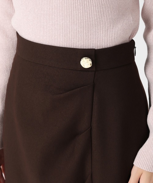 31 Sons de mode（トランテアン　ソン　ドゥ　モード）の「2025秋冬新作 リボンタイトスカート（スカート・レディース・チャコールグレー/ホワイト/ブラウン・M/S）」の11枚目の写真