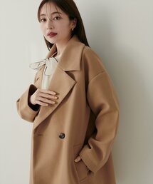 natural couture | ニットモッサミドル丈テーラーコート(その他アウター)