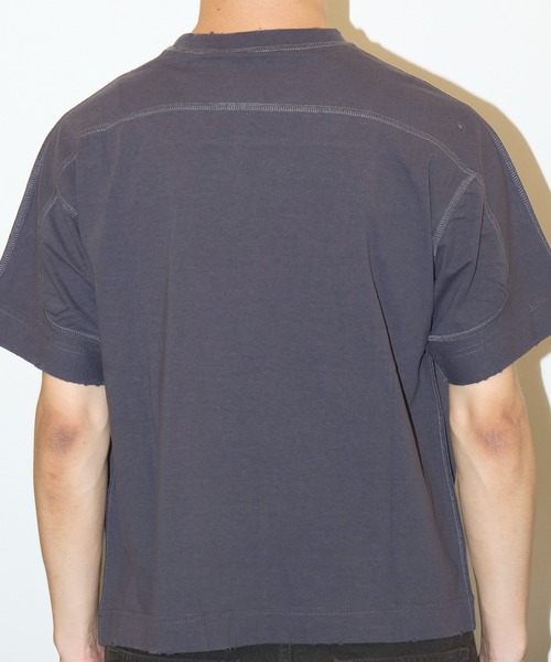 JIAN YE（ジェンイェ）の「25 TEE × jinjinneedle（Tシャツ/カットソー・メンズ・ダークグレー/ホワイト・M/L）」の7枚目の写真