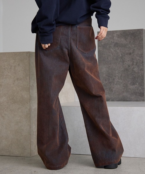 PBLIM（ページボーイリム）の「《UNISEX》フロッキーデニム（デニムパンツ・レディース・ブラック/ブルー・MEDIUM/LARGE）」の6枚目の写真