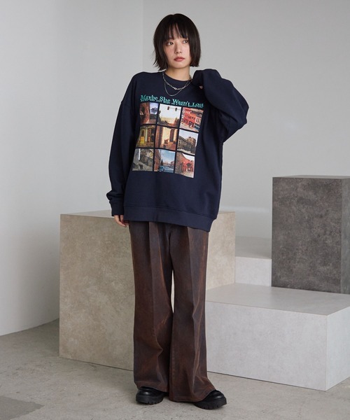 PBLIM（ページボーイリム）の「《UNISEX》フロッキーデニム（デニムパンツ・レディース・ブラック/ブルー・MEDIUM/LARGE）」の7枚目の写真