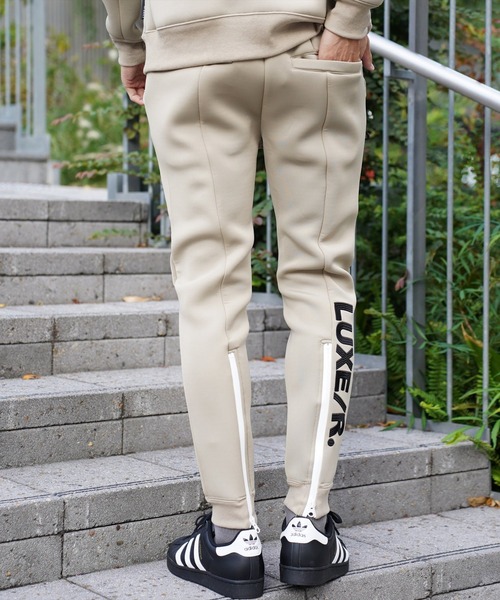 LUXE/R GOLF（ラグジュ ゴルフ）の「(RM)【LUXE/R GOLF】ストレッチ スポンジ ボンディング ジョガーパンツ（スウェットパンツ・メンズ・ブラック/杢グレー/ベージュ・M/L/XL）」の3枚目の写真