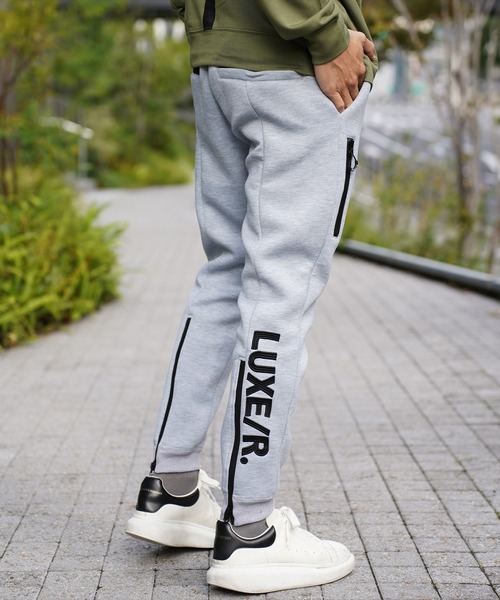 RM)【LUXE/R GOLF】ストレッチ スポンジ ボンディング ジョガーパンツ