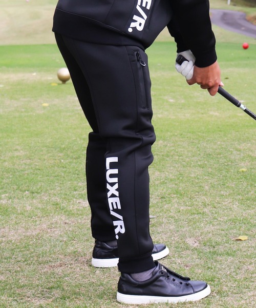 RM)【LUXE/R GOLF】ストレッチ スポンジ ボンディング ジョガーパンツ