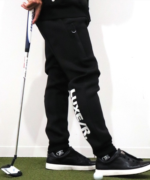 LUXE/R GOLF（ラグジュ ゴルフ）の「(RM)【LUXE/R GOLF】ストレッチ スポンジ ボンディング ジョガーパンツ（スウェットパンツ・メンズ・ブラック/杢グレー/ベージュ・M/L/XL）」の11枚目の写真