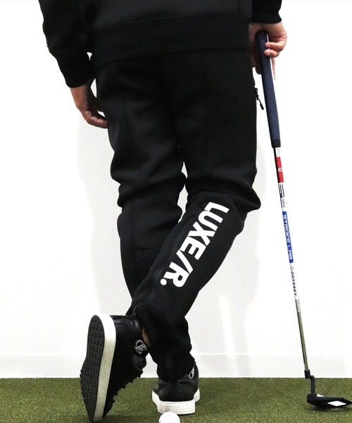 LUXE/R GOLF（ラグジュ ゴルフ）の「(RM)【LUXE/R GOLF】ストレッチ スポンジ ボンディング ジョガーパンツ（スウェットパンツ・メンズ・ブラック/杢グレー/ベージュ・M/L/XL）」の12枚目の写真