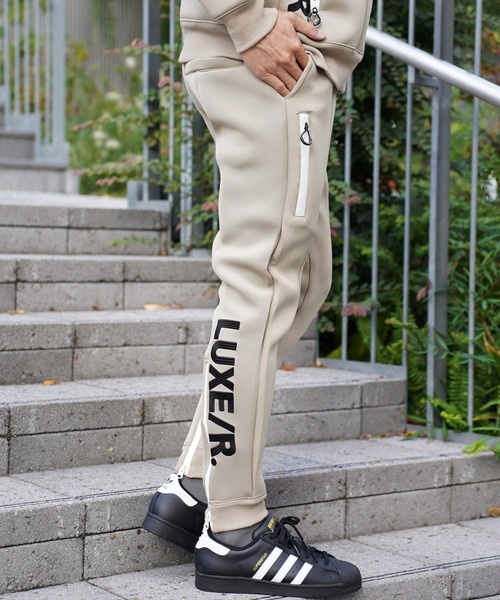 LUXE/R GOLF（ラグジュ ゴルフ）の「(RM)【LUXE/R GOLF】ストレッチ スポンジ ボンディング ジョガーパンツ（スウェットパンツ・メンズ・ブラック/杢グレー/ベージュ・M/L/XL）」の22枚目の写真