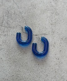 クリアフープピアス