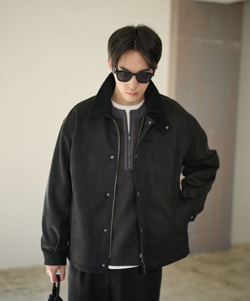 BAYFLOW（ベイフロー）の「ショートハンティングブルゾン（ブルゾン・メンズ・その他1/ベージュ/ブラック・MEDIUM/LARGE）」の2枚目の写真