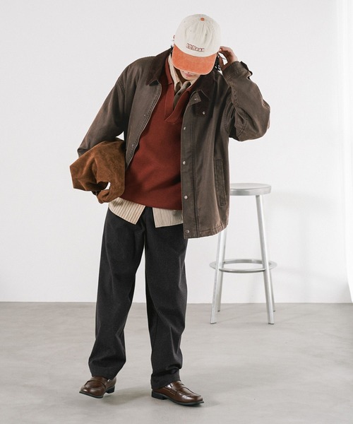 BAYFLOW（ベイフロー）の「ショートハンティングブルゾン（ブルゾン・メンズ・その他1/ベージュ/ブラック・MEDIUM/LARGE）」の4枚目の写真