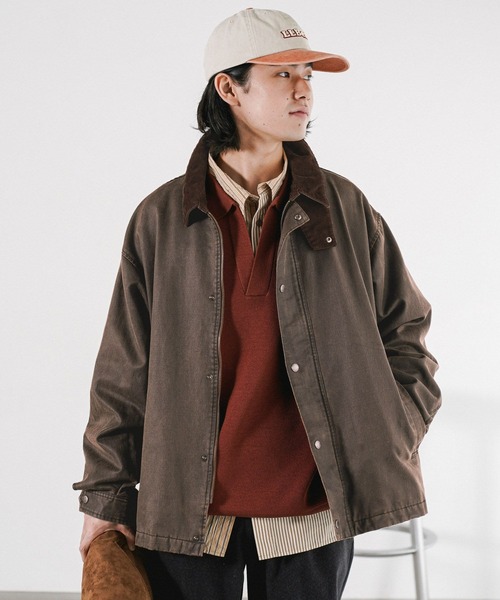 BAYFLOW（ベイフロー）の「ショートハンティングブルゾン（ブルゾン・メンズ・その他1/ベージュ/ブラック・MEDIUM/LARGE）」の7枚目の写真