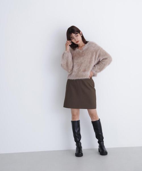 NATURAL BEAUTY BASIC(ナチュラルビューティーベーシック)の「◇ポケットディティールミニスカート(スカート・レディース・ブラック/ブラウン/グレー・SMALL/MEDIUM)」の16枚目の写真