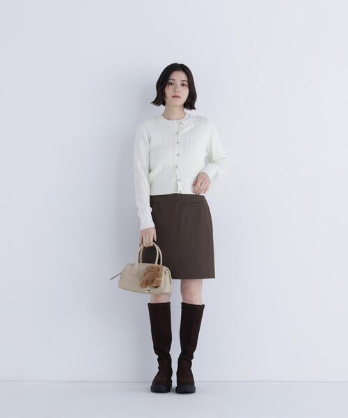 NATURAL BEAUTY BASIC(ナチュラルビューティーベーシック)の「◇ポケットディティールミニスカート(スカート・レディース・ブラック/ブラウン/グレー・SMALL/MEDIUM)」の14枚目の写真