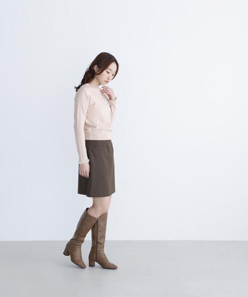 NATURAL BEAUTY BASIC(ナチュラルビューティーベーシック)の「◇ポケットディティールミニスカート(スカート・レディース・ブラック/ブラウン/グレー・SMALL/MEDIUM)」の12枚目の写真