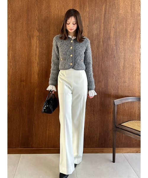 SNIDEL(スナイデル)の「ハイウエストワイドパンツ(スラックス・レディース・アイボリー/グレー/ブラウン・0/1)」の15枚目の写真