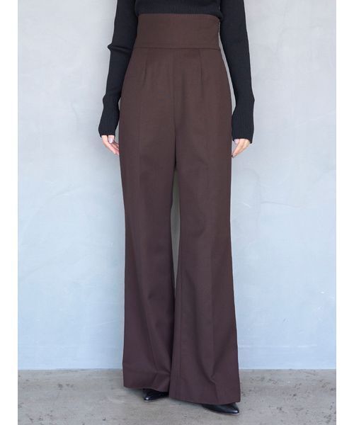 SNIDEL(スナイデル)の「ハイウエストワイドパンツ(スラックス・レディース・アイボリー/グレー/ブラウン・0/1)」の22枚目の写真