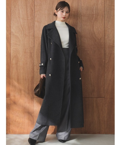 SNIDEL(スナイデル)の「ハイウエストワイドパンツ(スラックス・レディース・アイボリー/グレー/ブラウン・0/1)」の12枚目の写真