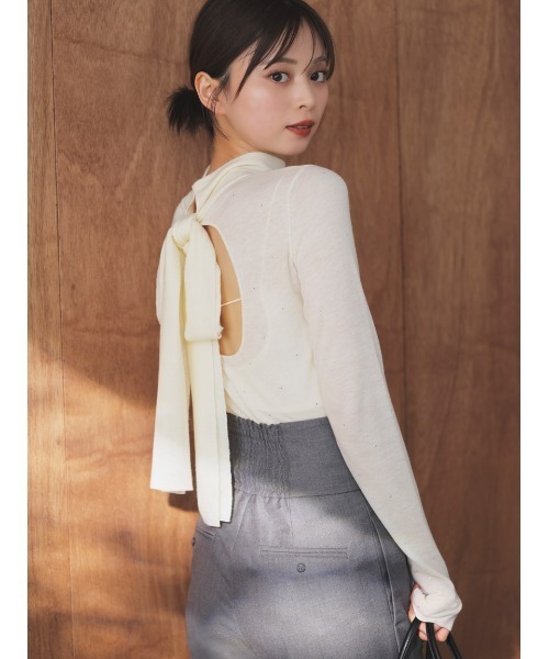 SNIDEL(スナイデル)の「ハイウエストワイドパンツ(スラックス・レディース・アイボリー/グレー/ブラウン・0/1)」の13枚目の写真