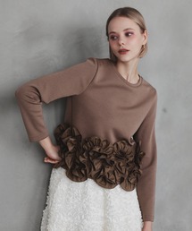 MERAKI(メラキ)のヘムラインデザインロングスリーブトップス(その他トップス)