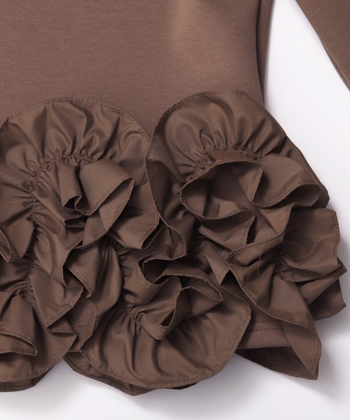 MERAKI(メラキ)の「ヘムラインデザインロングスリーブトップス(その他トップス・レディース・ブラック/ブラウン/ホワイト・FREE)」の7枚目の写真