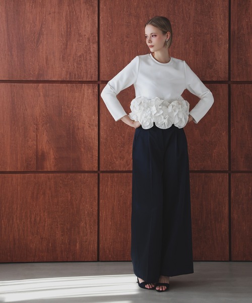 MERAKI(メラキ)の「ヘムラインデザインロングスリーブトップス(その他トップス・レディース・ブラック/ブラウン/ホワイト・FREE)」の16枚目の写真